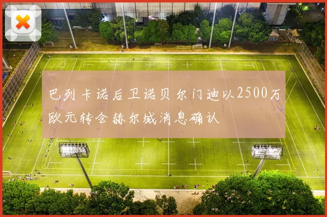 巴列卡诺后卫诺贝尔门迪以2500万欧元转会赫尔城消息确认